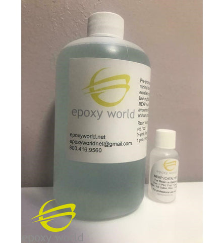 Clear Polyester Casting Resin by Epoxy World, w/ MEKP