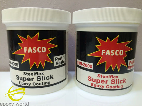 FASCO STEELFLEX SUPER SLICK EPOXY COATING kit  w/ FREE PIGMENT  p/n 9XN2000