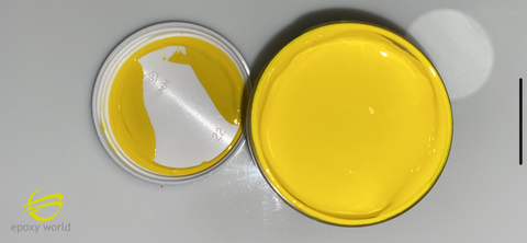 Professional Grade Bright Yellow GELCOAT by Epoxy World, no wax, 16-128 oz w/ MEKP